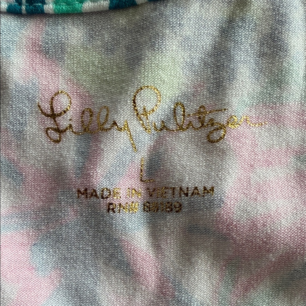 Lilly Pulitzer Sophiletta Dress Beach You To It UPF 50+ Preppy Resortwear Large - Picture 2 of 7